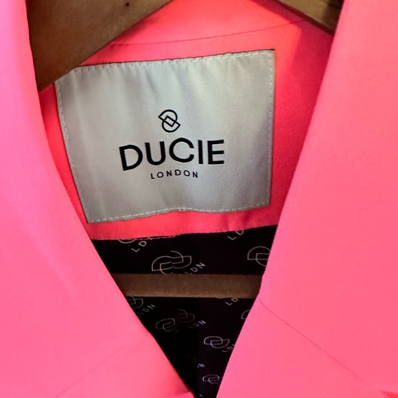 Ducie London neon pink oversized blazer - Picture 2 of 4